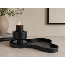BOI!WOW Plateau Iron Black – Zwart Decoratieplateau | Modern Woonaccessoire